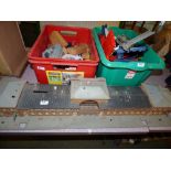 Qty of Hornby - Duplo track. Station buildings, toy train set & qty of mixed building blocks &