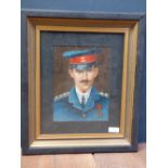 Oil painting portrait of world war I poet Julian Grenfell