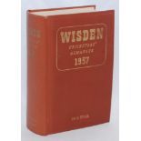 Wisden Cricketers' Almanack 1957. Original hardback. Some wrinkling to spine paper otherwise in