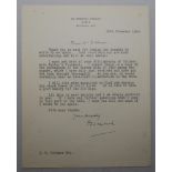 Lord Birkenhead. One page typewritten letter, dated 26 November 1965, to collector and fellow lawyer