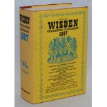 Wisden Cricketers' Almanack 1967. Original hardback with dustwrapper. Good/very good condition -