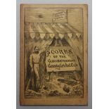 Scores of the Gloucestershire County Cricket Club [1880-1885]'. Bristol, Arrowsmith 1885. Original