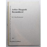 Arthur Haygarth Reconsidered'. Irving Rosenwater. Newnham 1997. Limited edition number 66 of one