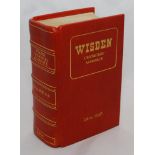 Wisden Cricketers' Almanack 2001. 138th edition. De luxe full leather bound limited edition