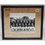 M.C.C. tour of Australia and New Zealand 1954/55. Official photograph of the M.C.C. touring team,