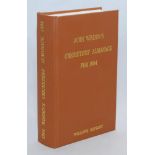 Wisden Cricketers' Almanack 1904. Willows softback reprint (1998) in light brown hardback covers