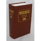 Wisden Cricketers' Almanack 1938. Willows hardback reprint (2012) with gilt lettering. Un-