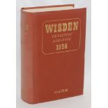 Wisden Cricketers' Almanack 1956. Original hardback. Minor light fading to spine paper otherwise