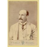 Lord Martin Bladen Hawke. Yorkshire & England 1881-1911. Splendid sepia cabinet card photograph of