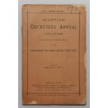 Scottish Cricketers' Annual and Guide containing an authentic record....'. No. I. Season 1870-71.