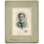 Charles Burgess Fry, Sussex & England 1892-1921. A superb large cabinet card photograph of Fry, head