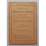 Scottish Cricketers' Annual and Guide containing an authentic record....'. No. IV. Season 1873-74.