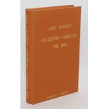 Wisden Cricketers' Almanack 1890. Willows softback reprint (1990) in light brown hardback covers