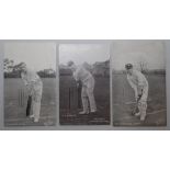 Kent C.C.C. Twelve original mono printed postcards of Kent players. Players include Seymour, Burnup,