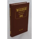 Wisden Cricketers' Almanack 1942. Willows hardback reprint (1999) with gilt lettering. Un-