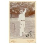 George Rubens Cox (Snr). Sussex 1895-1928. Excellent sepia cabinet card photograph of Cox, full