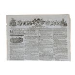 The Kentish Gazette'. Original early newspaper for 26th August 1791 printed in Canterbury. Page