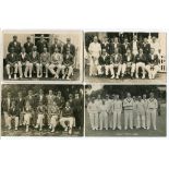 Kent C.C.C 1920/30s. Four sepia and mono real photograph postcards of Kent teams. Teams include