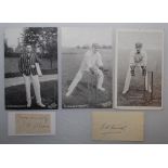 J.R. Mason and F.H. Huish, Kent C.C.C. Original mono printed postcard of Mason by Mockford of