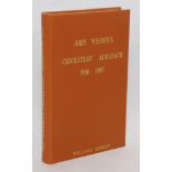 Wisden Cricketers' Almanack 1887. Willows softback reprint (1989) in light brown hardback covers