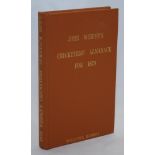 Wisden Cricketers' Almanack 1879. Willows softback reprint (1991) in light brown hardback covers