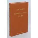 Wisden Cricketers' Almanack 1892. Willows softback reprint (1992) in light brown hardback covers