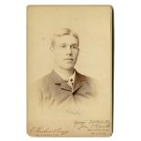 Dr John Edward Barrett. Victoria & Australia 1884-1893. Excellent sepia cabinet card photograph of