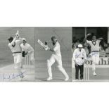 West Indies 1980s/1990s. Three mono postcard size press photographs by Patrick Eagar of Curtley