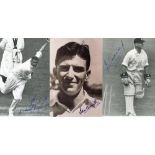 South Africa 1940s/1950s. Five mono postcard size photographs of Johnny Lindsay, Ian Smith,