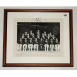 M.C.C. tour of Australia 1965/66. Official mono photograph of the M.C.C. team, standing and seated