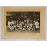 Tate's Benefit, 16th July, 1921. Beckenham v. Blackheath'. Original mono photograph of twenty four