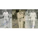 South Africa 1920s/1930s. Three mono postcard size press photographs of Jack Siedle, Sandy Bell