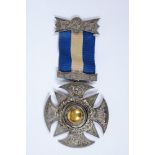 John Briggs. Lancashire & England 1879-1900. Large, elaborate and decorative medal awarded to Briggs