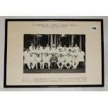 F.R. Brown's XI vs. Kenya XI Cricket Match' 1961. Scarce official mono photograph of the two teams