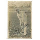 Warwick Windridge Armstrong. Victoria & Australia. 1898-1921. Mono real photograph postcard of