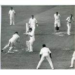 Warwickshire C.C.C. 1960s/1980s. Forty eight original mono press photographs of matches featuring