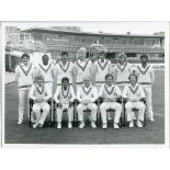 Warwickshire C.C.C. 1970s/1980s. Twelve original mono press photographs of Warwickshire teams