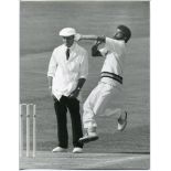 Indian cricket photographs, 1970s/1980s. Fourteen original mono press photographs of Indian