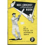 A.B.C. Cricket Book for the England tour of Australia 1954/55. Published by the Australian