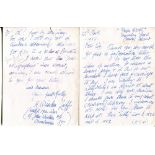 H. Wisden Luff. Three page handwritten letter from Luff to J.M. Coldman dated 22nd November 1955