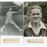 Eiulf Peter 'Buster' Nupen. Transvaal & South Africa, 1920-1937 and Robert Hector 'Bob' Catterall.