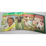 A.B.C. 'Ashes' Cricket Books. Official tour books for 1975, 1977, 1978/79, 1981, 1985, 1986/87.1989,