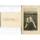 James Joseph Kelly. New South Wales & Australia 1894-1907. Laid down ink signature of Kelly on