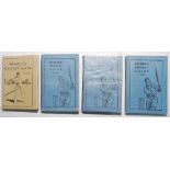 'Rowans Cricket Guide'. 1923, 1926, 1927 and 1929. Original limp pictorial cloth covers. Minor