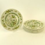 Eight (8) Royal Doulton China Dinner Plates in the "Tonkin" Pattern. Signed. Good condition. Measure