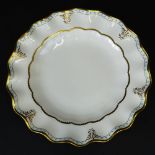 Set of 10 Royal Crown Derby "Lombardy" Dinner Plates. Most in unopened bags. Marked appropriately.