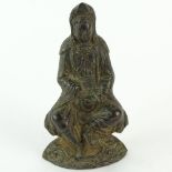 Chinese Ming Dynasty Bronze Figure of Guanyin. The Gallery Has Been Advised Provenance: The Shepps