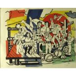 Fernand LŽger, French (1881-1955) Color Lithograph "Le Grande Parade" circa 1955. Signed, backstamp,