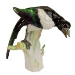 Vintage KPM Porcelain Bird Figurine. Signed. Good condition. Measures 10" H. Shipping $65.00 CLICK