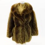 Vintage Raccoon Fur Jacket. Labeled Angelos Mellides A & M Furs. Size small, 31" L. Good